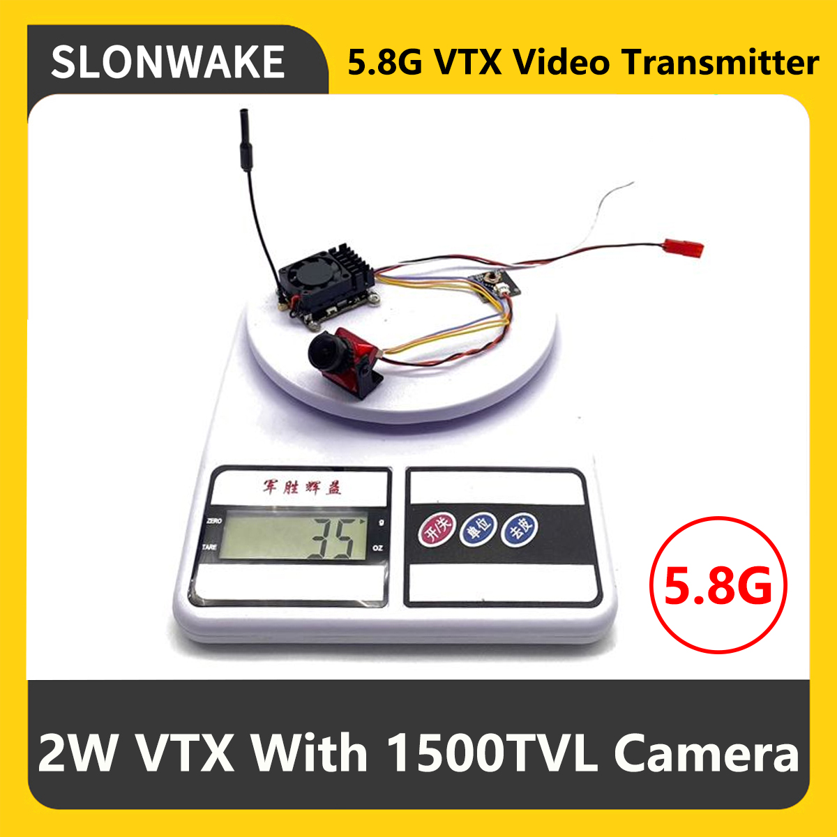 Drone Camera - SLONWAKE 5.8G 2000mW FPV VTX Transmitter