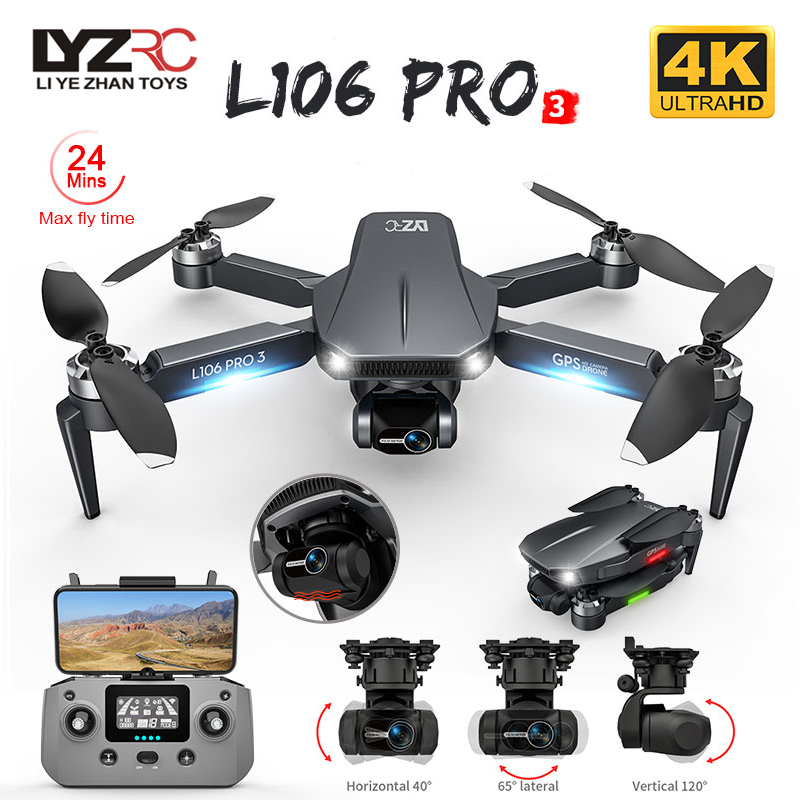 L106 Pro 3 Drone 5G WIFI FPV F - Drone Gimbal 评论和价格