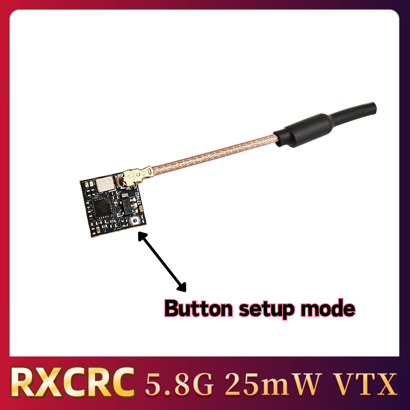 RXCRC 5.8GHz 48CH FPV 25mW Ana - Drone Frame 评论和价格
